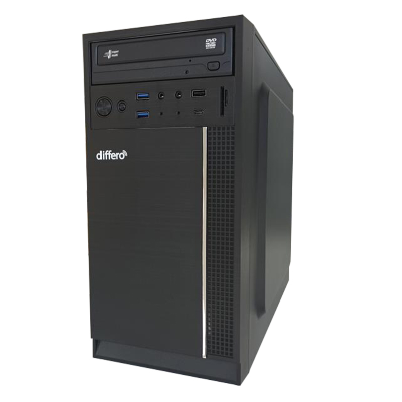 PC DIFFERO V15 I3 12100 8GB SSD 250 NVME DVD HPA3 USB-C TRASERO