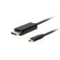 CABLE USB-C A DISPLAYPORT LANBERG MACHO-MACHO 3-0M 4K 60HZ NEGRO