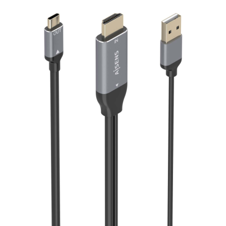 CABLE CONVERSOR AISENS HDMI V2-0 A USB-C 4K@60HZ 1-8M NEGRO