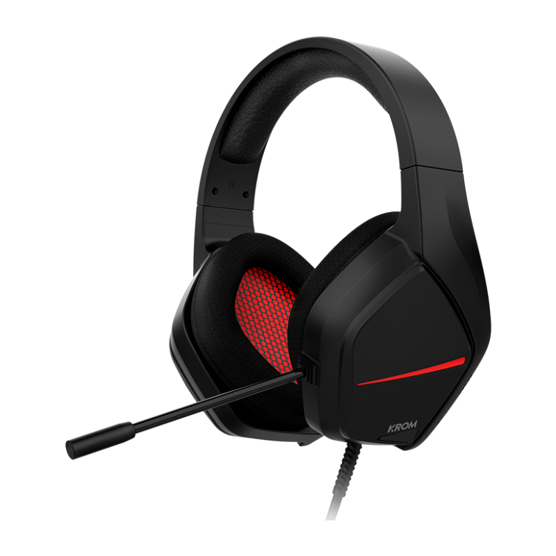 Auriculares Gaming con Micrófono Krom Kopa Move- Jack 3-5- Negros