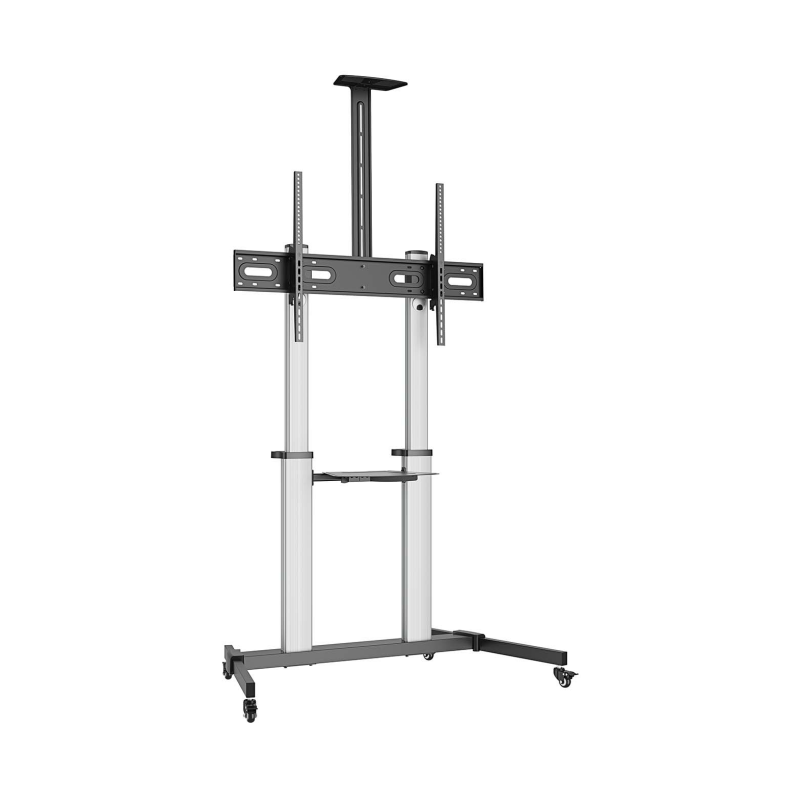 SOPORTE SUELO AISENS RUEDAS BANDEJA DVD CAMARA MONITOR-TV 100KG 60-100