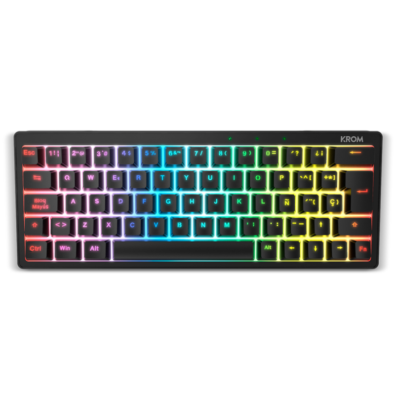 TECLADO KROM KREATOR MECANICO GAMING NEGRO