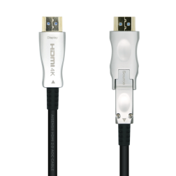 CABLE HDMI AISENS V2-0 OPTICO ACTIVO AOC DESMONTABLE 4K60HZ M-M 15M NEGRO