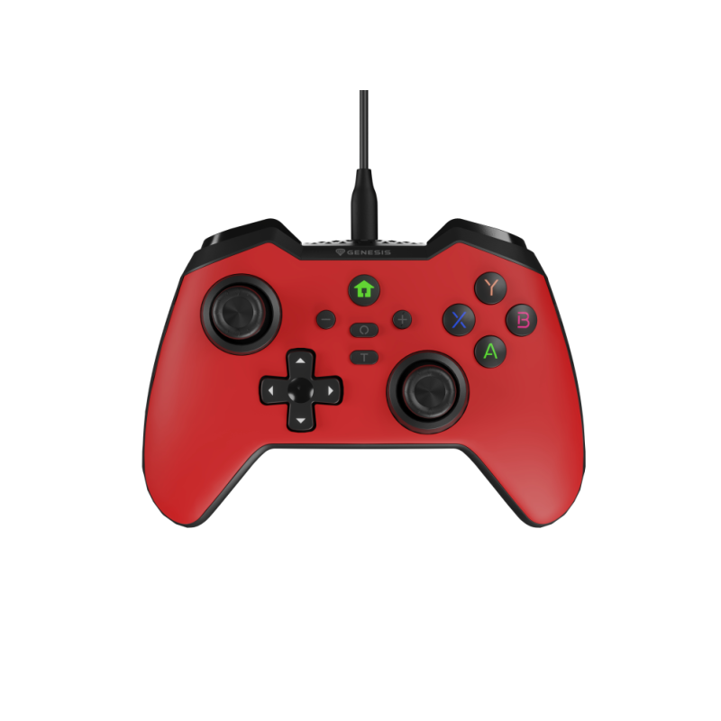 GAMEPAD GENESIS MANGAN 300 USB (FOR PC-SWITCH-MOBILE) ROJO