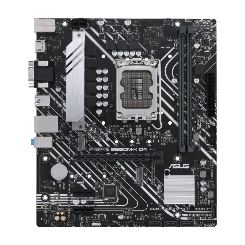 Placa Base Asus Prime B660M-K D4- Socket 1700- Micro ATX