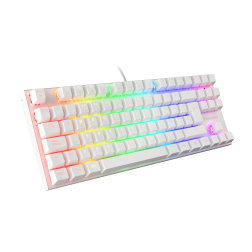 TECLADO GAMING GENESIS THOR 303 TKL RGB BLANCO MECANICO SWITCH OUTEMU MARRON