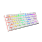 TECLADO GAMING GENESIS THOR 303 TKL RGB BLANCO MECANICO SWITCH OUTEMU MARRON