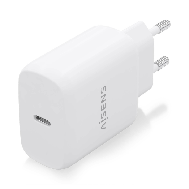 CARGADOR AISENS USB-C PD3-0 1 PUERTO 1XUSB-C 25W BLANCO