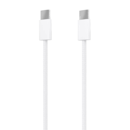 CABLE AISENS USB 2-0 3A 60W APPLE USB-C-M-USB-C-M BLANCO 1-0M