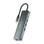 Docking USB Tipo-C Aisens ASUC-5P011-GR- 1xHDMI- 2xUSB- 1xRJ45- 1xUSB Tipo-C- 1xUSB Tipo-C PD- Gris