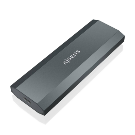 Caja Externa para Disco SSD M-2 NGFF Aisens ASM2-029GR- USB 3-2- Sin tornillos