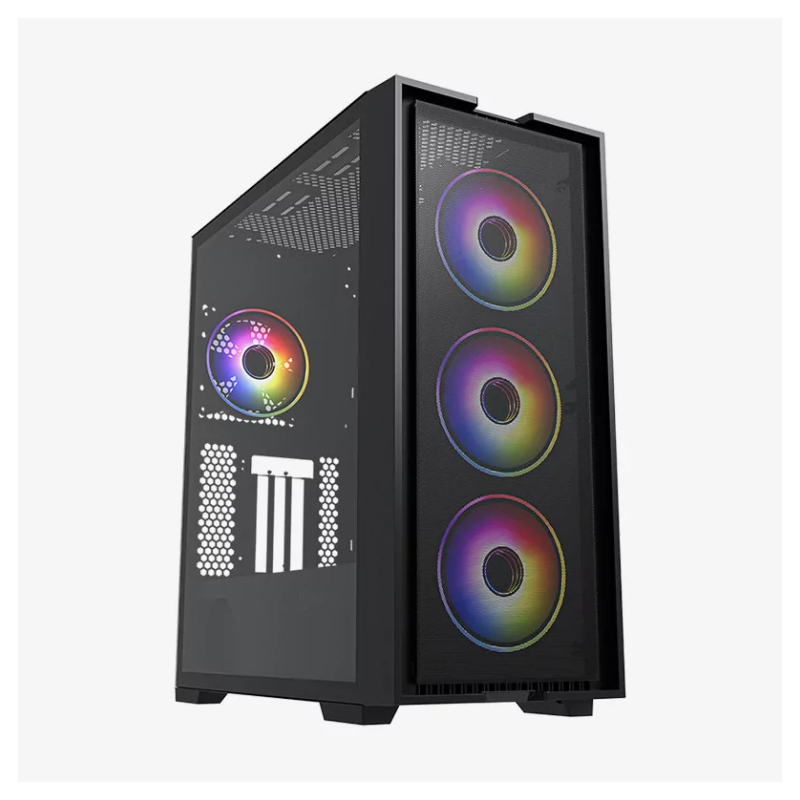 CHASIS HIDITEC ATX GAMING H2 AIR ARGB BLACK E-ATX