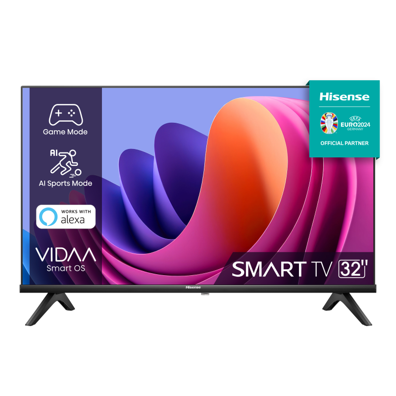 TV HISENSE 32A4N 32"MODO JUEGO DEPORTES IA DOLBY DTS TDT