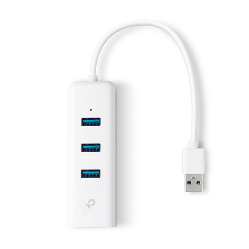 ADAPTADOR TP-LINK USB 3,0 A ETHERNET GIGA CON 3 PORT USB 3-0