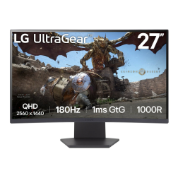 Monitor Gaming Curvo LG UltraGear 27GS60QC-B 27"- QHD- 1ms- 180Hz- VA- Negro