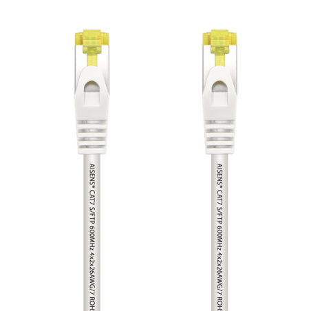 Cable de Red RJ45 SFTP Aisens A146-0490 Cat-7- 1m- Blanco