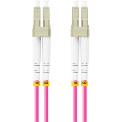 CABLE FIBRA OPTICA LANBERG 0-5 M MULTI LC-UPC-LC-UPC DUPLEX OM4 50-125 LSZH VI