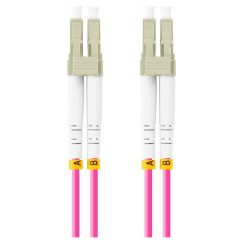 CABLE FIBRA OPTICA LANBERG 0-5 M MULTI LC-UPC-LC-UPC DUPLEX OM4 50-125 LSZH VI