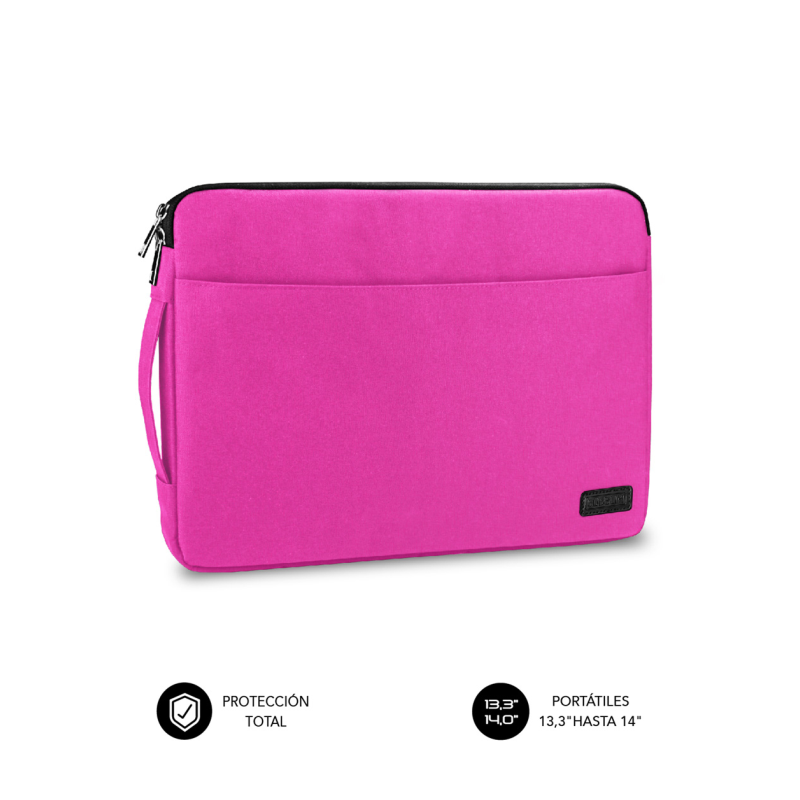 FUNDA PORTATIL SUBBLIM URBAN LAPTOP SLEEVE 13,3-14" PINK