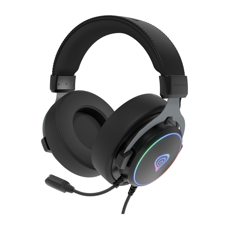 AURICULARES GAMING GENESIS 7-1 USB NEON 764 RGB NEGRO