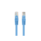 CABLE RED LANBERG LATIGUILLO CAT-6 UTP 7-5M AZUL FLUKE PASSED