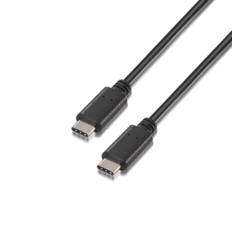 CABLE AISENS USB 2-0 3A TIPO USB-C M-USB-C M NEGRO 1-0M