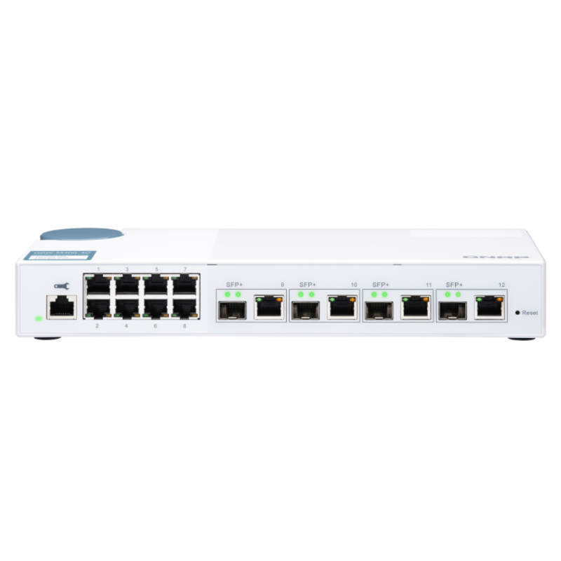 QNAP QSW-M408-4C 8 port 1Gbps 4 port 10G SFQNAP QSW-M408-4C - Con