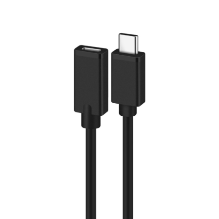 CABLE ALARGADOR USB 2-0 EWENT USB-C MACHO USB-C HEMBRA 1,8m NEGRO