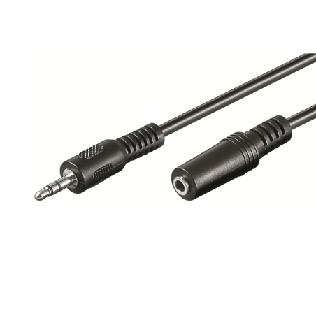 CABLE AUDIO ESTEREO EWENT JACK 3,5mm MACHO A 3,5mm HEMBRA 3m