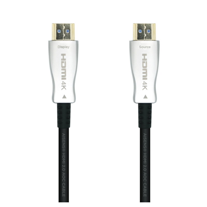 Cable HDMI 2-0 AOC 4K Aisens A148-0378- HDMI Macho - HDMI Macho- 20m- Negro