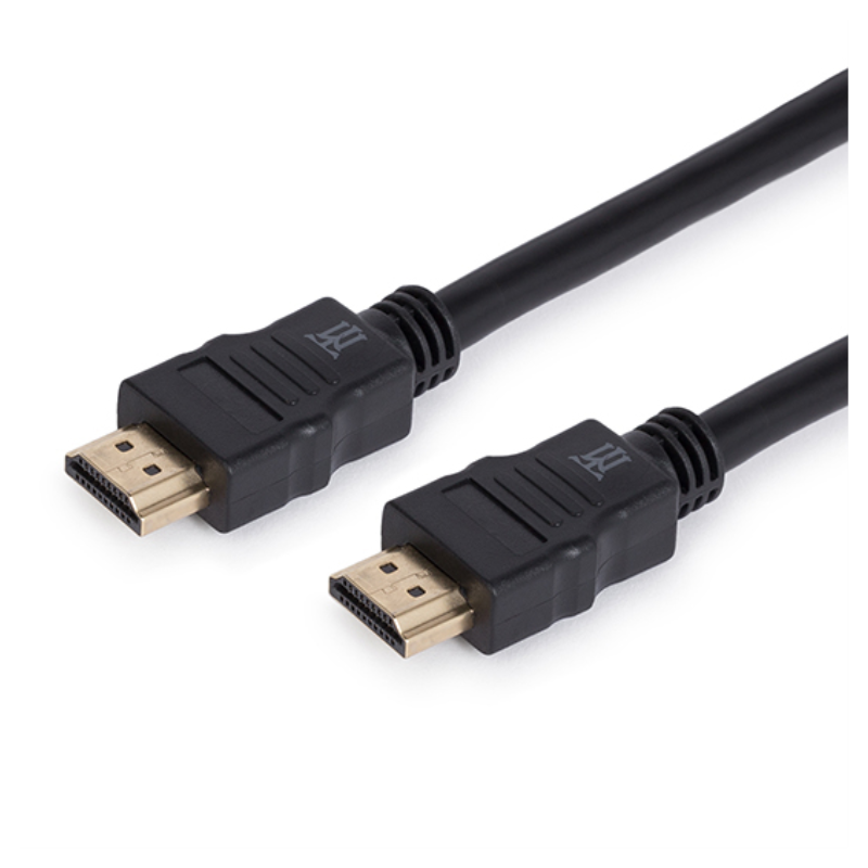 CABLE MAILLON BASIC HDMI DORADO CONECTOR HIGH SPEED BC NEGRO 1-8M