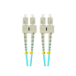 CABLE DE FIBRAOPTICA LANBERG 1M MULT SC-UPC-SC-UPC DUPLEX OM3 50-125 LSZH AZUL