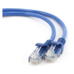 Cable CAT5E UTP moldeado 0,25m Azul