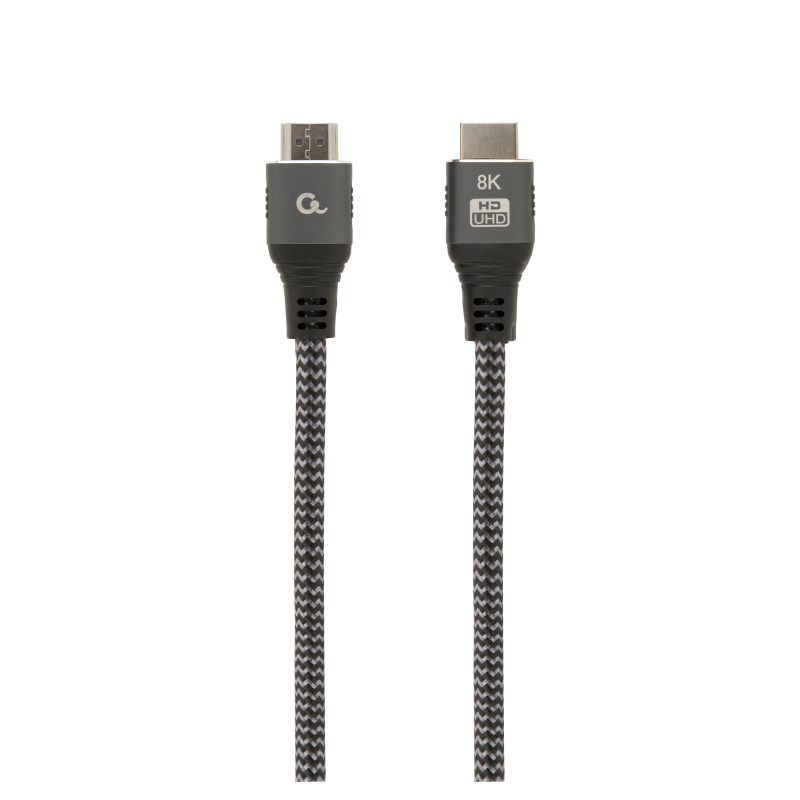 CABLE TRENZADO HDMI 2-1 8K 60HZ GEMBIRD SELECT PLUS SERIES CON ETHERNET 2M NEGRO