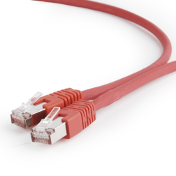 CABLE RED S-FTP GEMBIRD CAT 6A LSZH ROJO 0,5 M