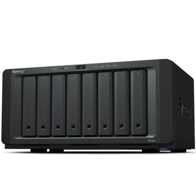 NAS Synology Diskstation DS1821+- 8 Bahías 3-5"- 2-5"- 4GB DDR4- Formato Torre