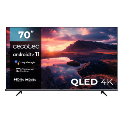 TELEVISIONN QLED 70" 4K UHD ANDROID TV 11 CHROMECAST GOOGLE ASSISTANT