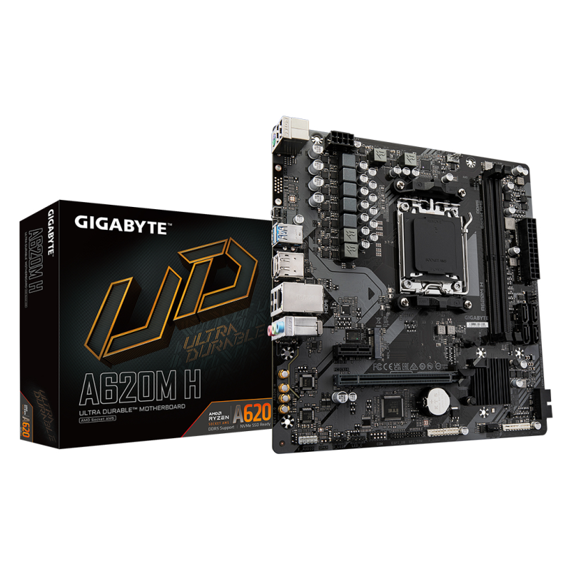 PLACA BASE GIGABYTE A620M H AM5 MATX 2XDDR5