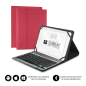 Funda con Teclado Subblim Keytab Pro Bluetooth para Tablets de 10-1"-10-8"- Roja