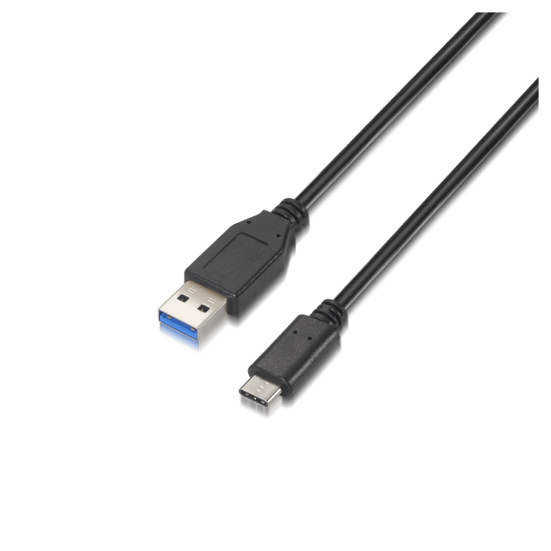 CABLE AISENS USB 3-1 GEN2 10GBPS 3A TIPO USB-C M-A M NEGRO 1-0M