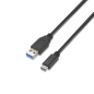 Cable USB 3-1 Aisens A107-0060- USB Tipo-C Macho - USB Macho- 1m- Negro