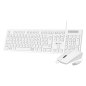 Teclado y Ratón Subblim Combo Business Slim Silencioso- Blanco