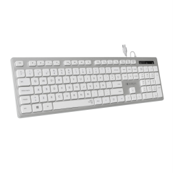 TECLADO USB SUBBLIM WIRED ERGO KEYS SILENT FLAT HQ SILVER USB