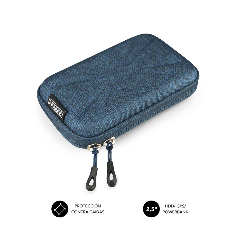 FUNDA DISCO DURO SUBBLIM HDD BUSINESS CASE 2,5" DARK BLUE