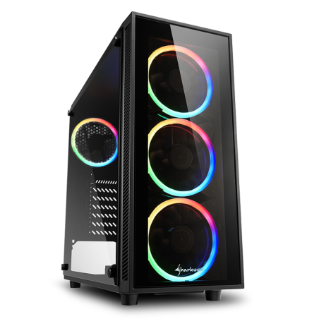 CAJA SHARKOON TG4 RGB ATX 2XUSB3-0 SIN FUENTE