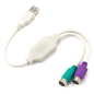 CABLE ADAPTADOR GEMBIRD USB MACHO A 2x PS2 HEMBRA BLANCO