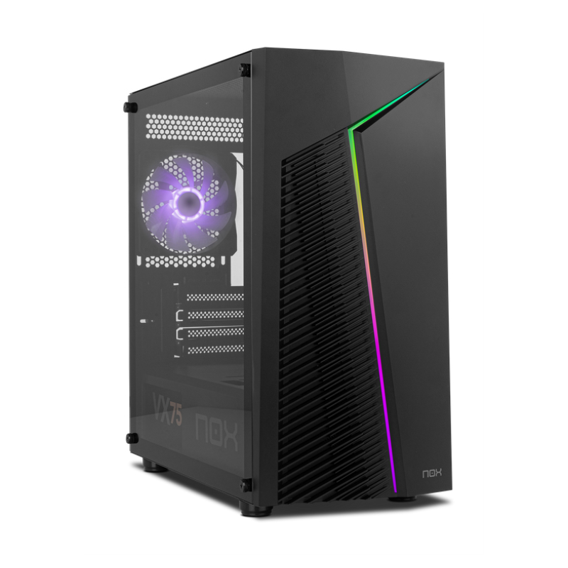 CAJA NOX INFINITY RGB M-ATX CHASSIS MINITORRE NEGRO