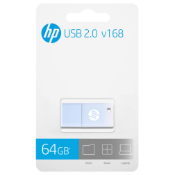 USB 2-0 HP 64GB v168 AZUL