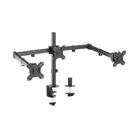 AISENS SOPORTE MESA GIRATORIO INCLINABLE 3 MONITORES 7KG NEGRO