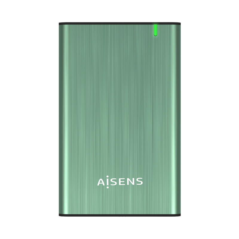 AISENS CAJA EXTERNA 2-5" ASE-2525SGN 9-5MM SATA A USB 3-0 USB3-1 GEN1 VERDE